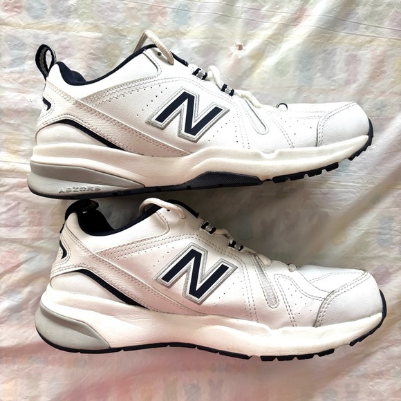 New Balance MX608WN5 White Blue Crosstrainers Leather sneakers SZ 7.5 Worn 1X main image 5